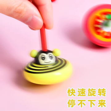 批发木质旋转小陀螺玩具新款儿童手动拧转男孩女孩手转解压创意怀