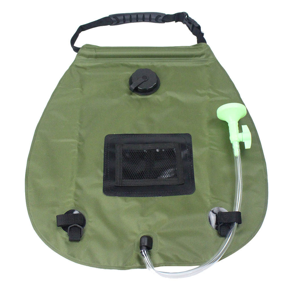 户外太阳能聚热沐浴袋便携淋浴袋20l户外野营冲凉洗澡水袋