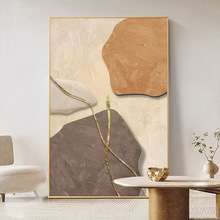 石来运转客厅装饰画现代抽象简约轻奢沙发背景墙玄关挂画落地画