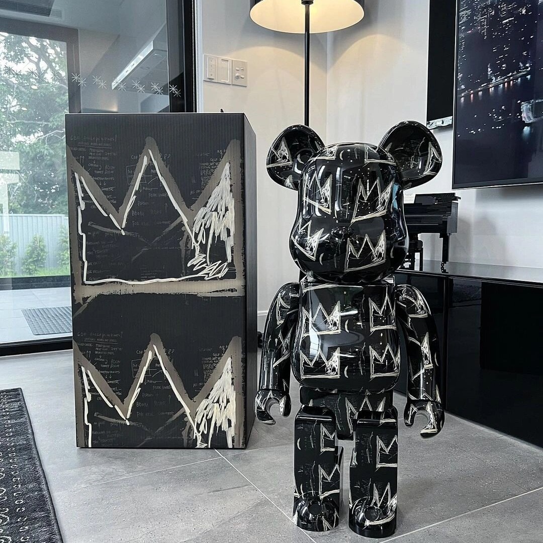 纯原版本bearbrick b@by1000%巴斯奎特8代暴力熊网红装饰品-阿里巴巴
