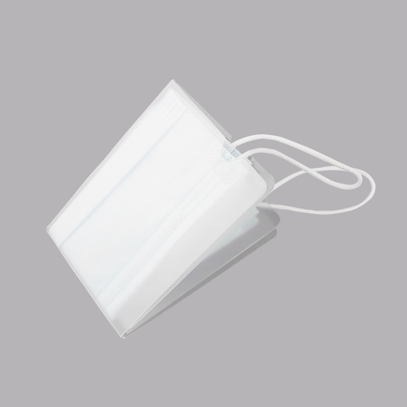 工厂现货一次性口罩夹pp暂存夹学生创意可折叠便携式口罩收纳夹