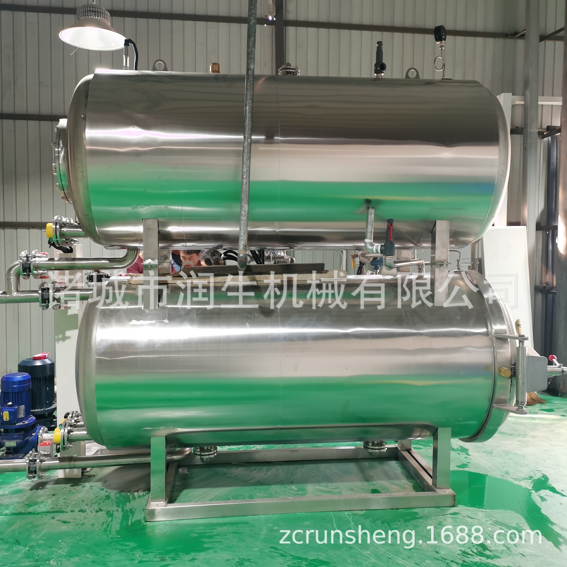 嘉兴粽子杀菌锅 鸭蛋粽子高温杀菌釜厂家