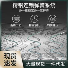 雅兰天然椰棕床垫弹簧乳胶偏硬棕榈床垫加硬家用席梦思护脊有度