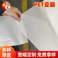 厂家生产供应雾面PET薄膜 亚/哑光膜 消光膜PET哑膜 多种亚度可选