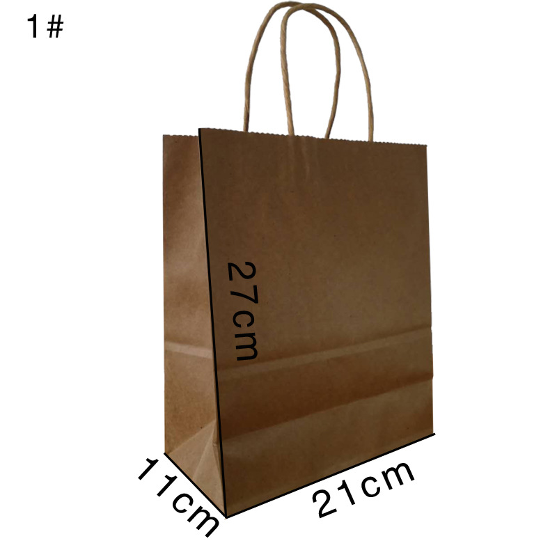 Kraft Paper Bag Manufacturers Supply Paper Carrier Bag Catering Packing Bag Printed Logo