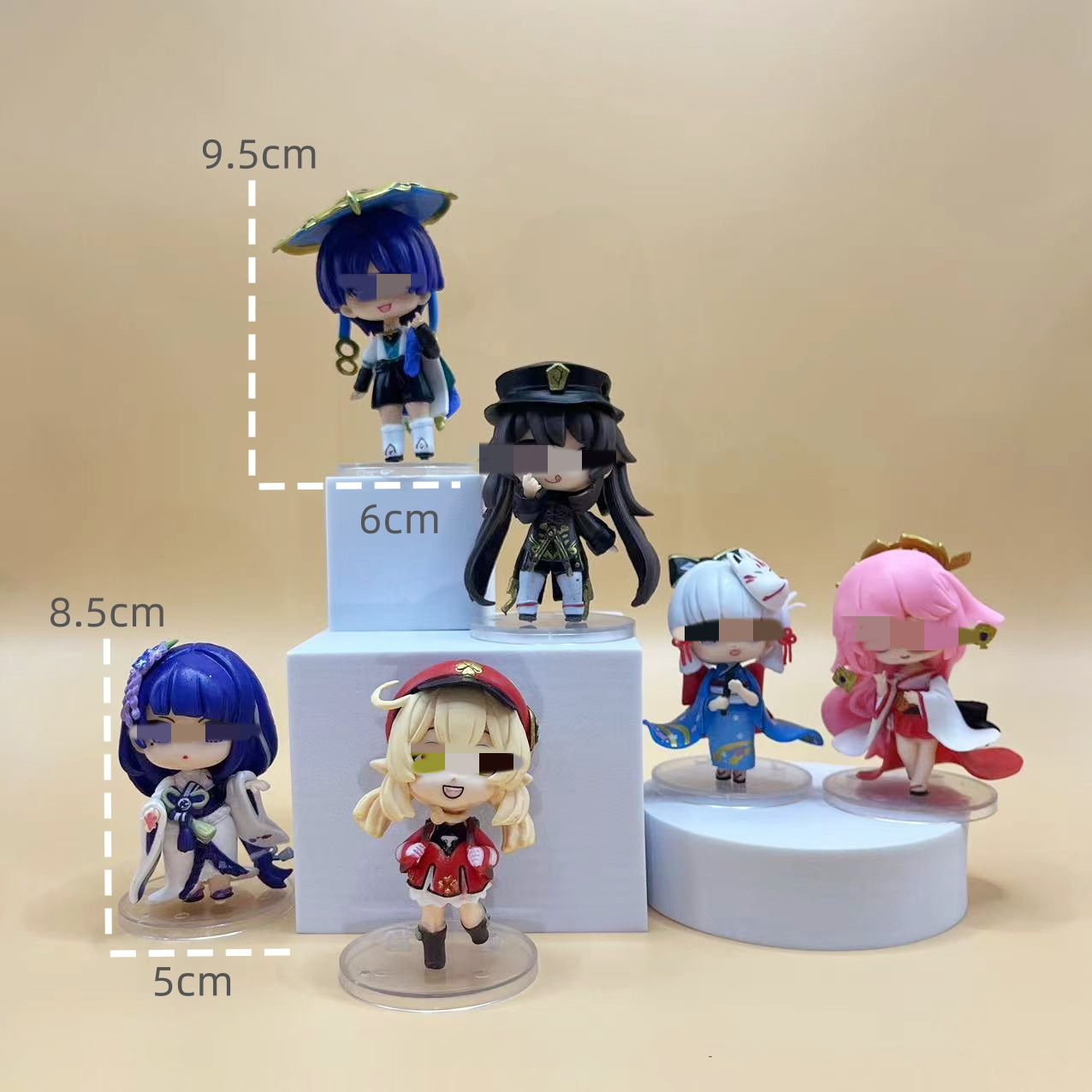 q版元神手办盲盒蒙德战场英姿主题系列 派蒙动漫手办可莉周边摆件