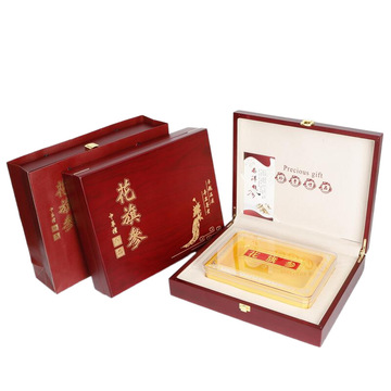 250克500克花旗参包装盒子花旗参片西洋参礼品盒木盒空盒子批发