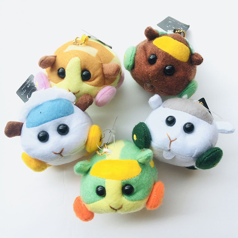 天竺鼠车车 西罗摩阿比卡通可爱新款毛绒小公仔珠链吊饰玩偶娃娃