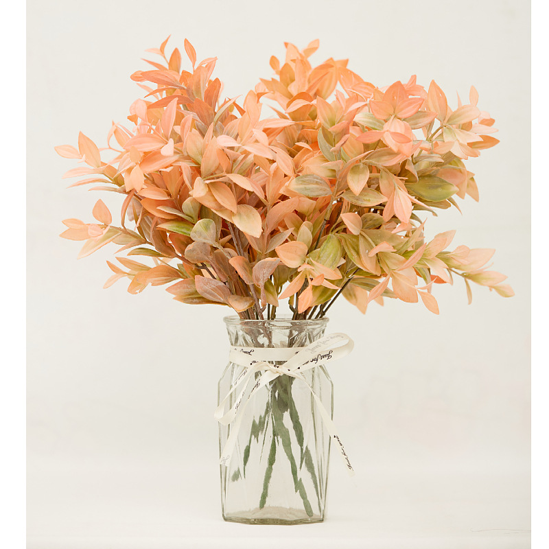 仿真绿植薄荷草酒店装饰绿叶假花餐桌小绿植花环配草假叶子批发