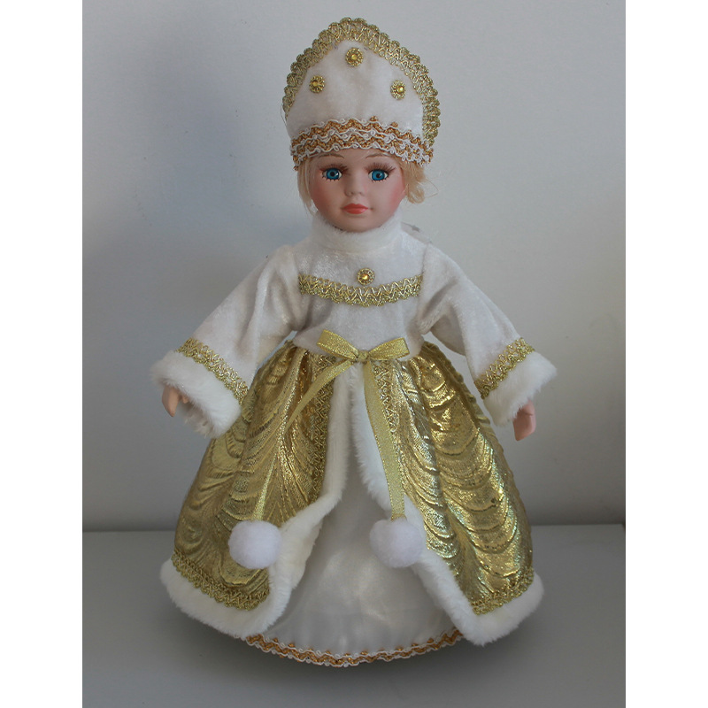 kevina出品30厘米俄罗斯雪娃雪姑娘洋娃娃圣诞礼品玩偶冬装娃娃