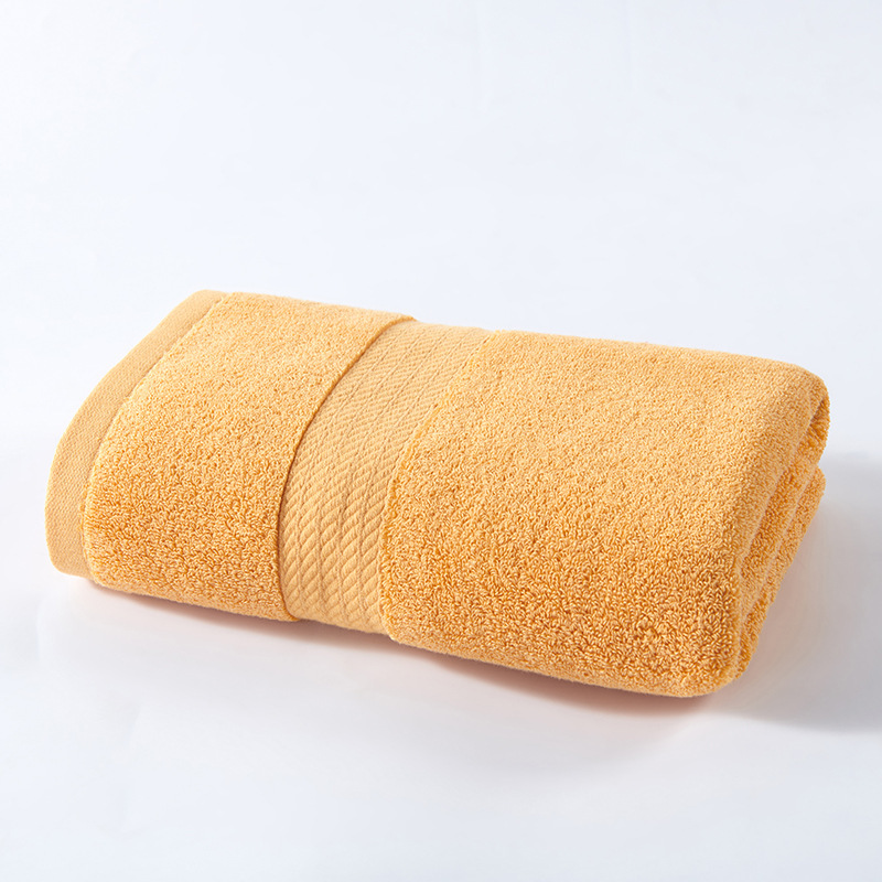 Pure Cotton Bath Towel 50 * 100cm plus Size Towel Bath Towel 260G Plain Color Bath Towel plus Size Water Absorbent Wipe Face Towel