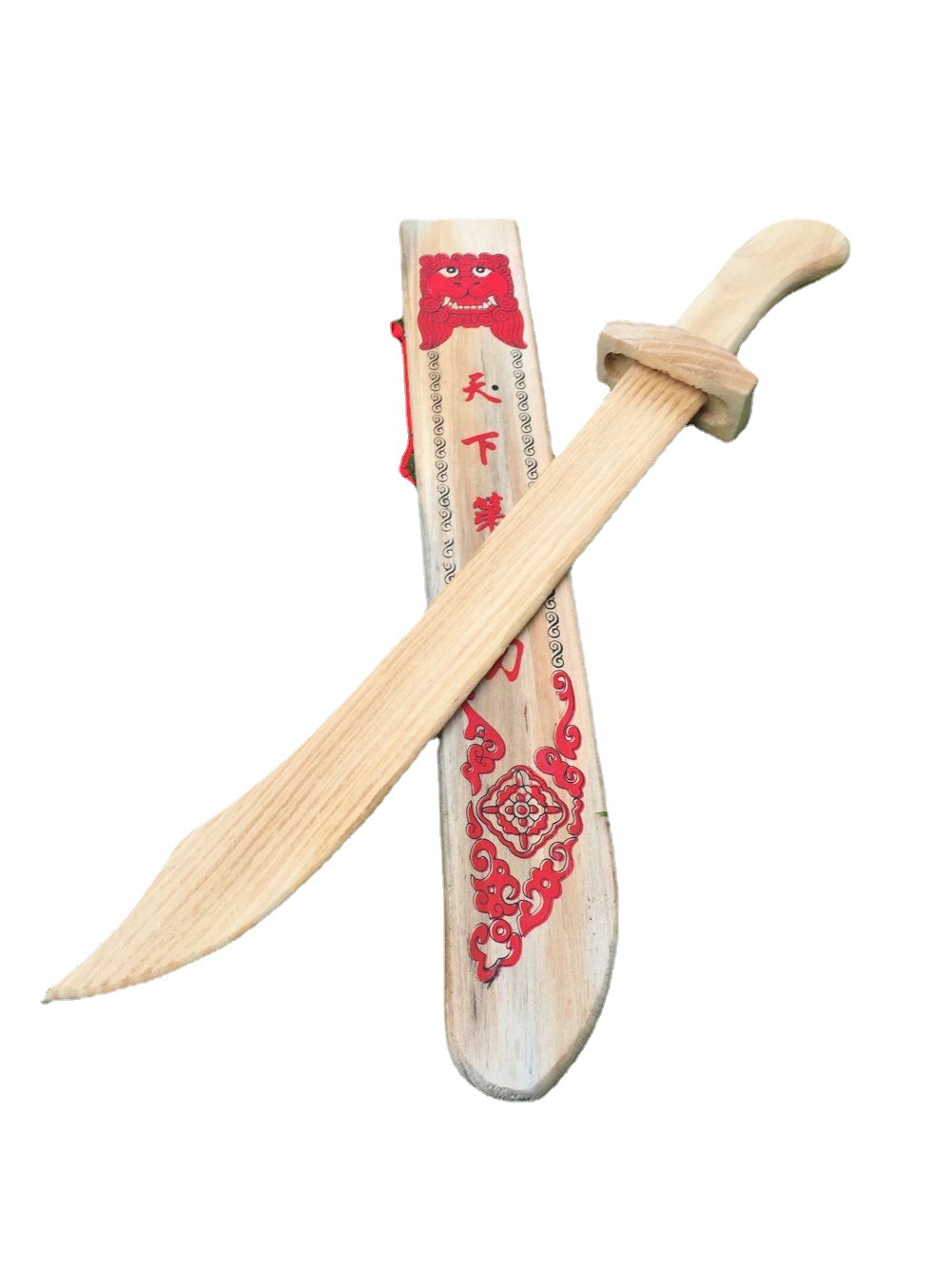 木质青龙刀 青龙剑 仿真兵器模型户外运动儿童玩具木质工艺品批发