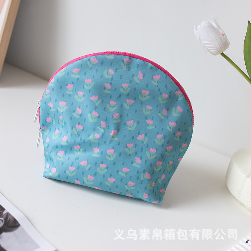 2024 Spring and Summer New Women's Cosmetic Bag Large Capacity Portable Travel Waterproof Zipper Storage Bag Female Fashion