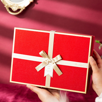 创意礼盒生日节日礼物盒空盒子婚礼红色伴手高档纸盒大号礼品盒