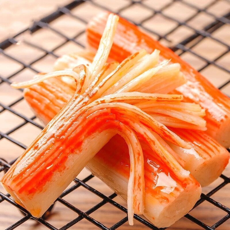 手撕蟹味棒蟹柳棒即食蟹柳海鲜熟食蟹肉棒零食休闲食品小吃网红