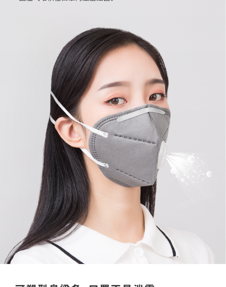 松研口罩活性炭9851v防甲醛口罩装修专用孕妇防二手烟防尘9542v