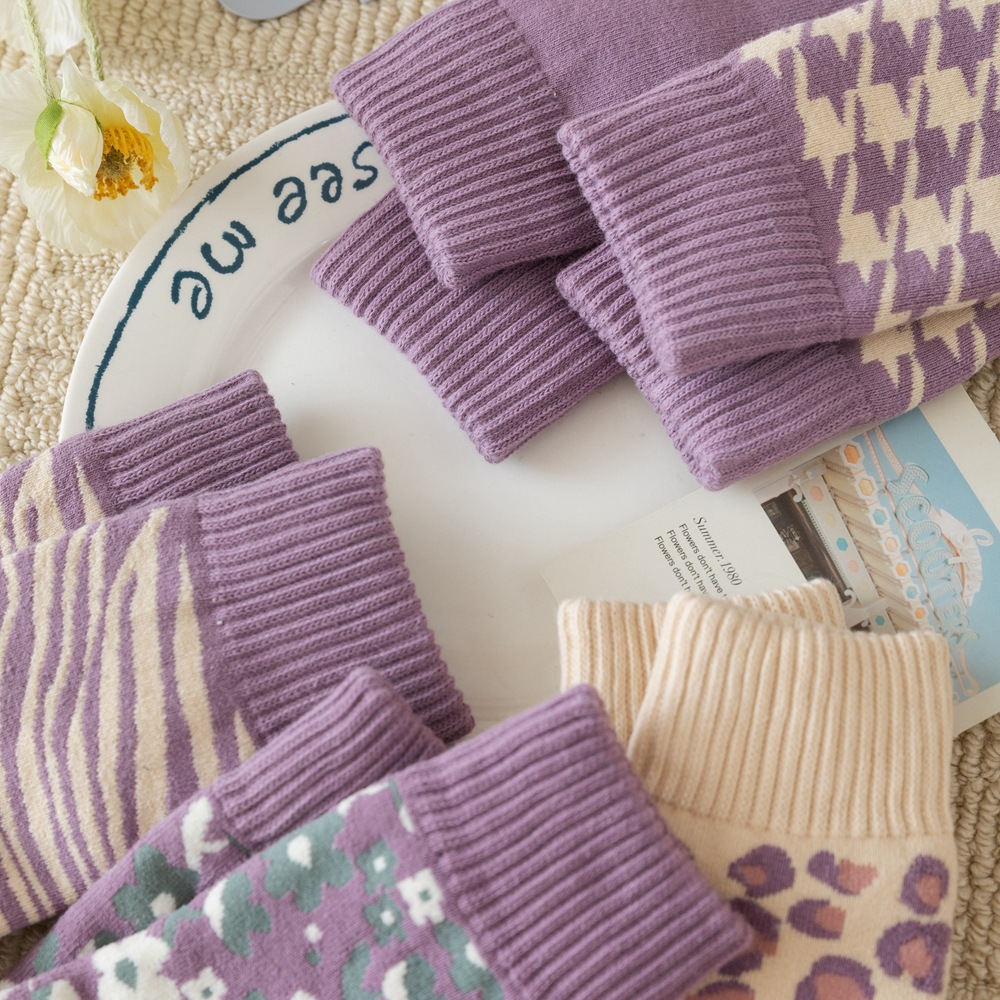 [Customized] Women's Socks Dream Series Warm Thickened Terry-Loop Hosiery Room Socks Tube Socks Terry Socks Wholesale