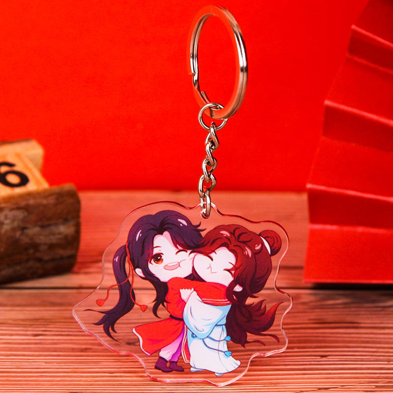 动漫亚克力钥匙扣 天官赐福钥匙扣 谢怜花城钥匙包挂件 动漫周边