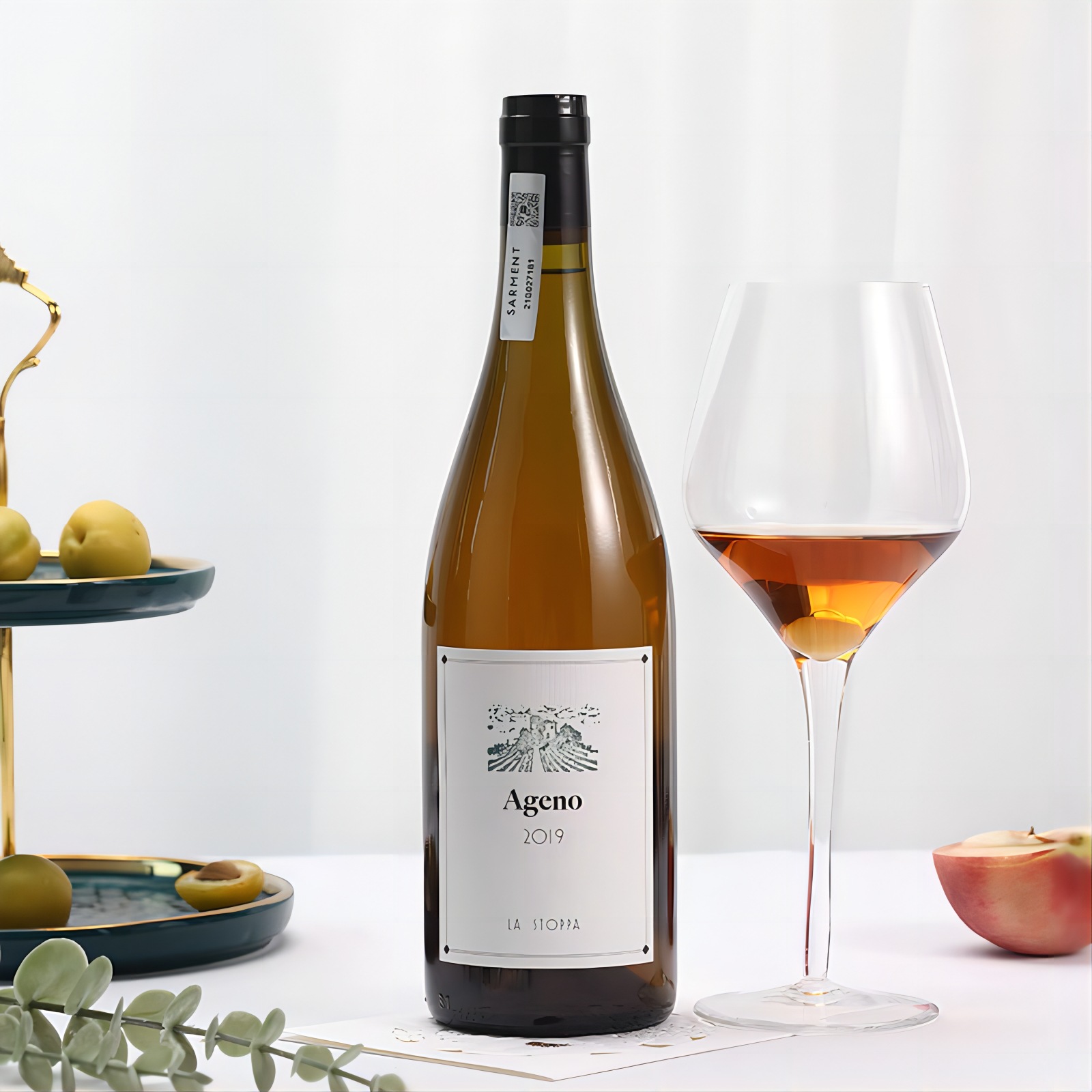 潮人必入款自然酒意大利阿斯托帕阿杰诺浸皮干白葡萄酒ageno橙酒