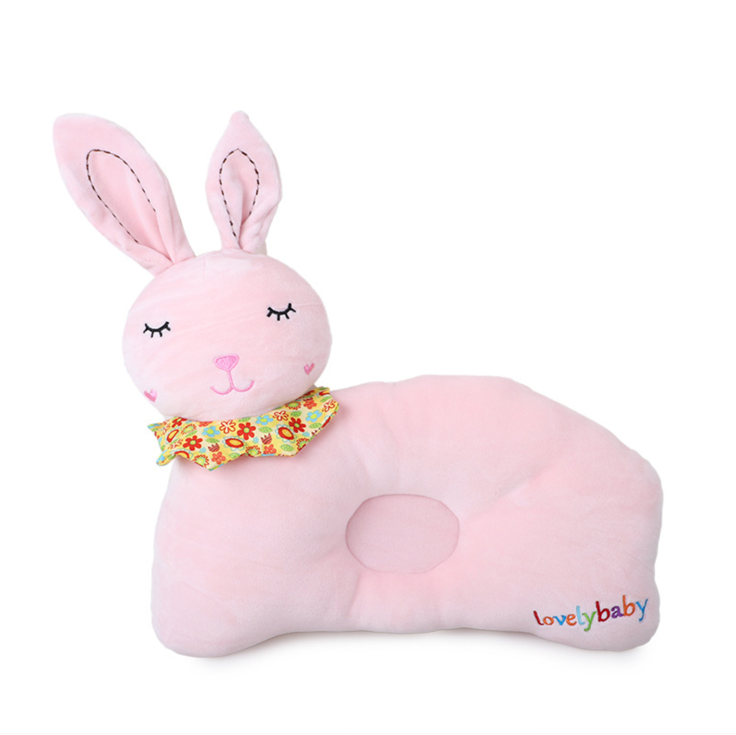 New Babies' Shaping Pillow Anti-Deviation Head Anti-Sleeping Flat Pillow Cute Animal Protective Pillow Washable Safety