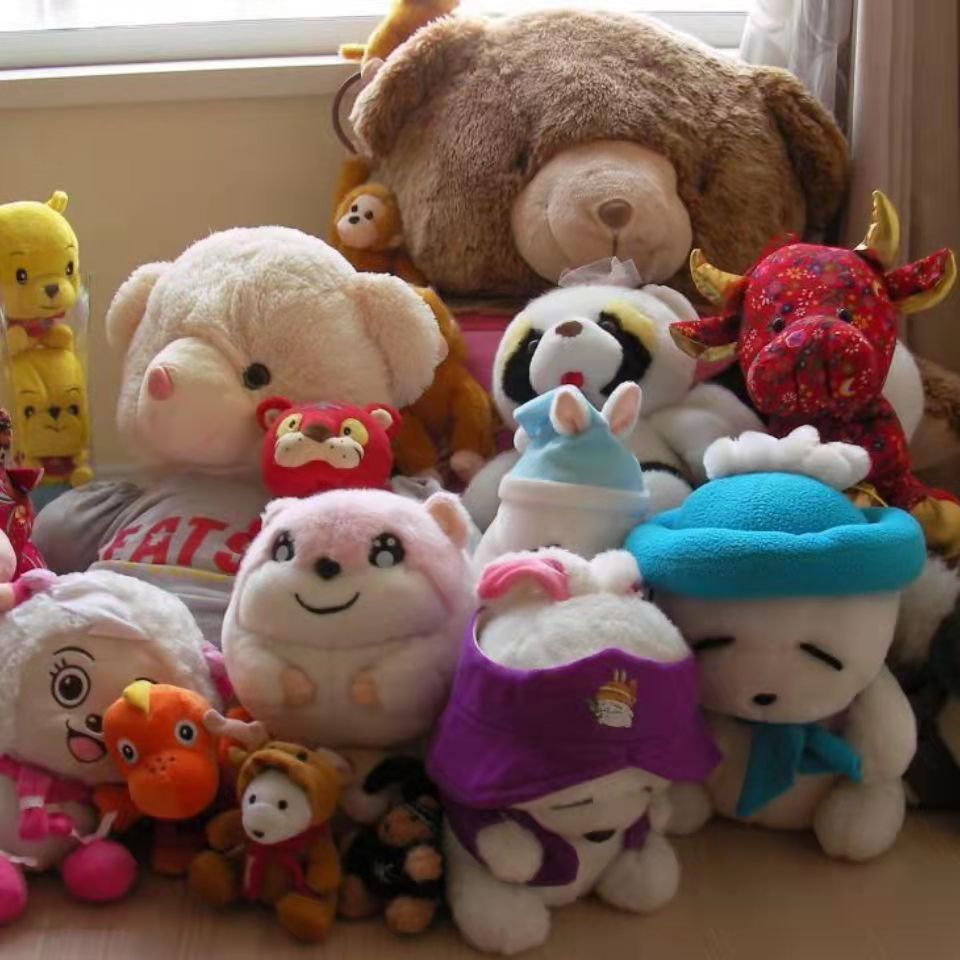 8成交940公斤毛绒玩具皮壳毛绒皮壳半成品毛绒公仔娃娃便宜批发可爱