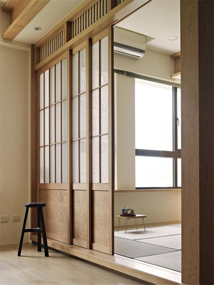 日式推拉门和室格子门障子门实木中式移门木格栅隔断门榻榻米