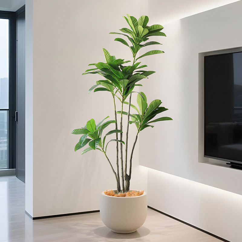 仿真绿植假植物枇杷树高端轻奢客厅装饰大型仿生盆栽室内盆景摆件