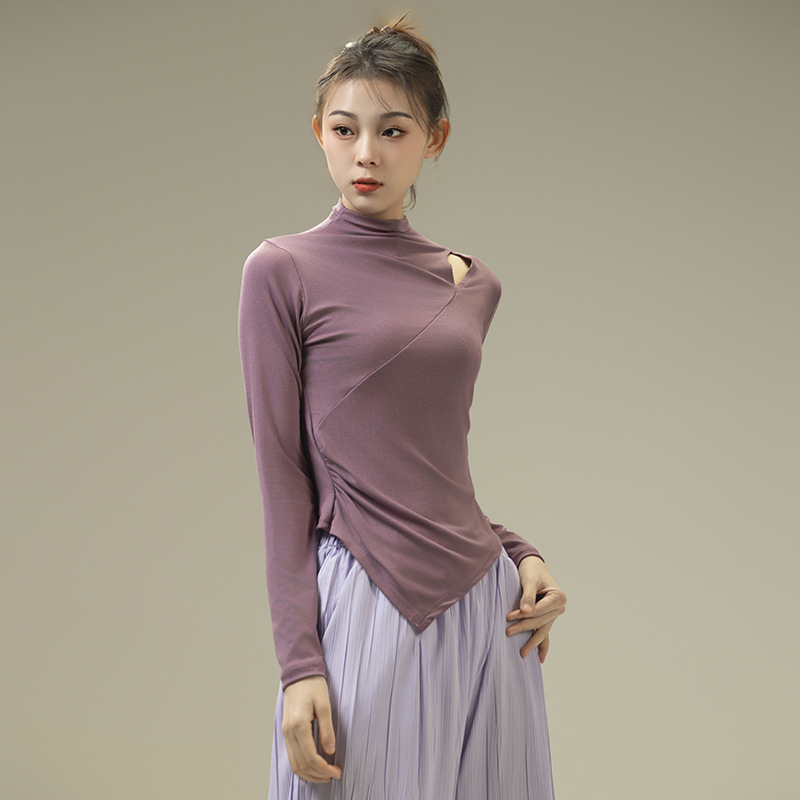 现代舞练功服2024新品舞蹈服古典舞基训服宽松上衣瑜伽中国舞艺考