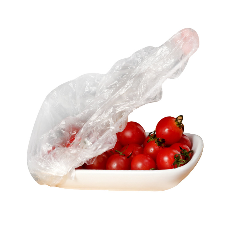 Plastic Wrap Vegetables Pack Bags Food Grade Disposable Household Fresh-Keeping Cover Refrigerator Leftovers Sealed Fresh Bag Shower Cap Bowl Set