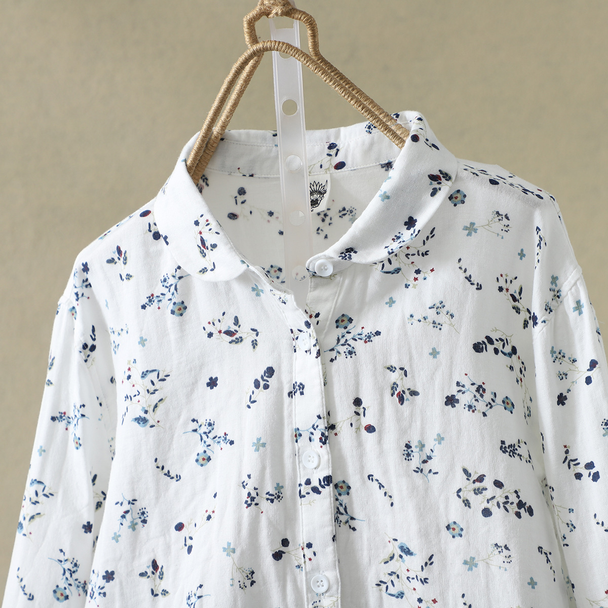 误差范围1~3cm尺码选购衣服颜色:白色材质:双层棉纱单件重量:0