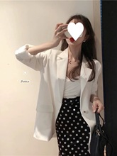 春秋款白色小西装外套女短款2024新款网红姐妹伴娘服西服休闲