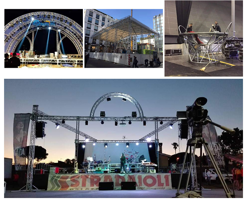 铝合金婚庆背景架婚礼桁架truss 户外喷绘架方管升降展架