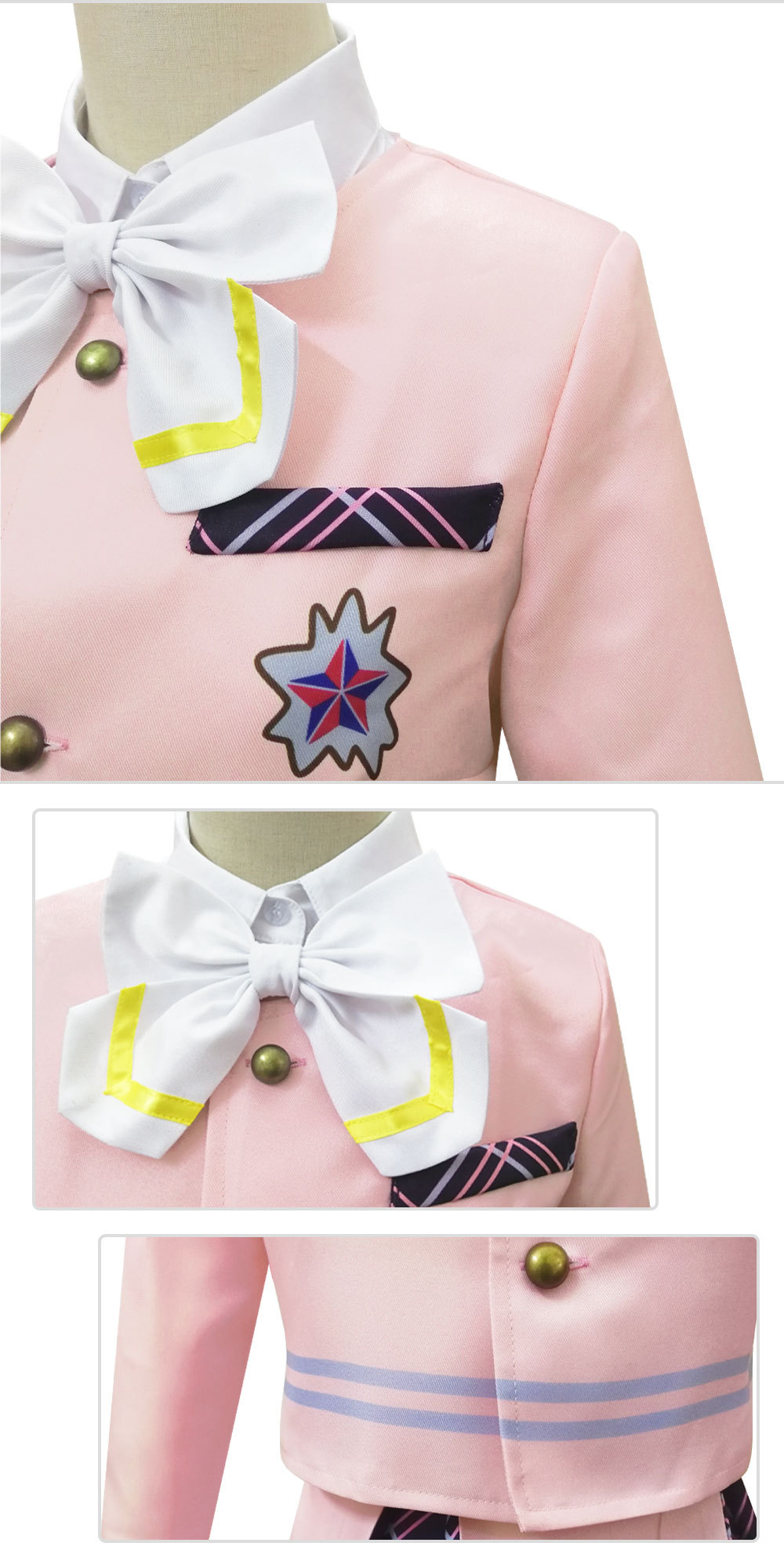 偶像活动cosplay服装晴丽高中制服外套 裙子套装万圣节嘉年华套装