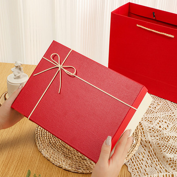 蝴蝶结礼盒大号礼物盒天地盖礼品盒生日礼物女生保温杯围巾包装盒