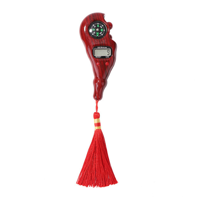 Handheld Tassel Register Hand Reset Toy Decompression Digital Display with Backlight Compass Counter