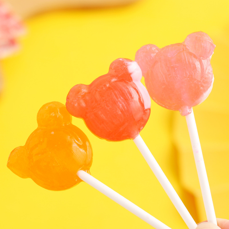 滨崎迪士尼棒棒糖米奇头水果味糖果卡通造型儿童小零食幼儿园分享