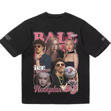 NBA球星三球鲍尔朴彩英美式短袖t恤男女嘻哈运动篮球街头上衣夏