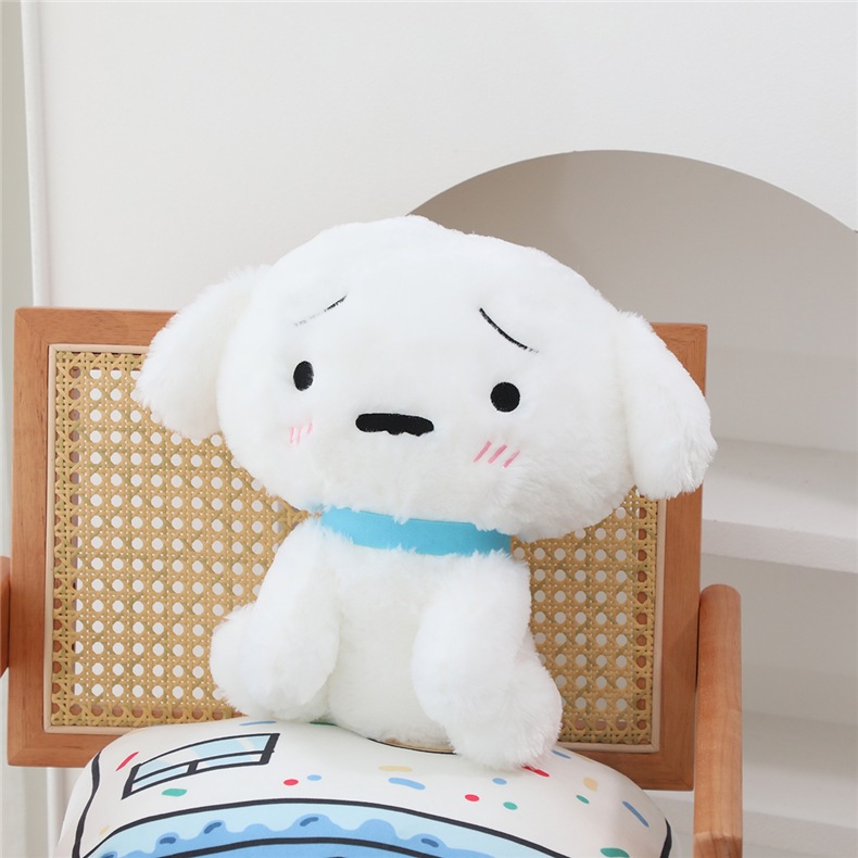 可爱少女心背包收纳提包小新狗毛绒小狗狗玩具小白狗公仔礼物玩偶