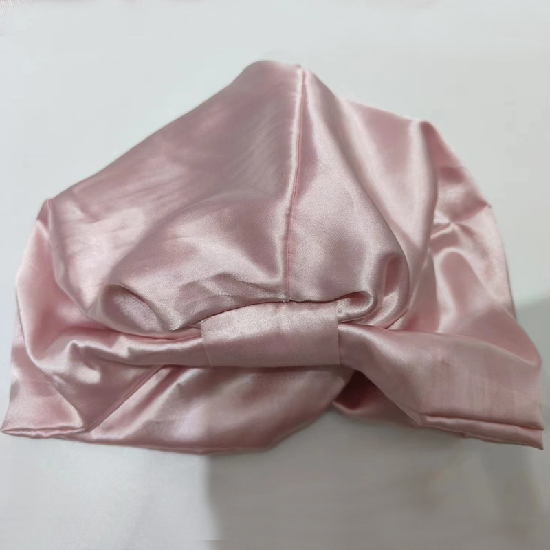 Cross-Border Women's Bag Cap Confinement Cap Nightcap Pink Sweet Cute Nightcap Solid Color Beauty Hat Factory Wholesale