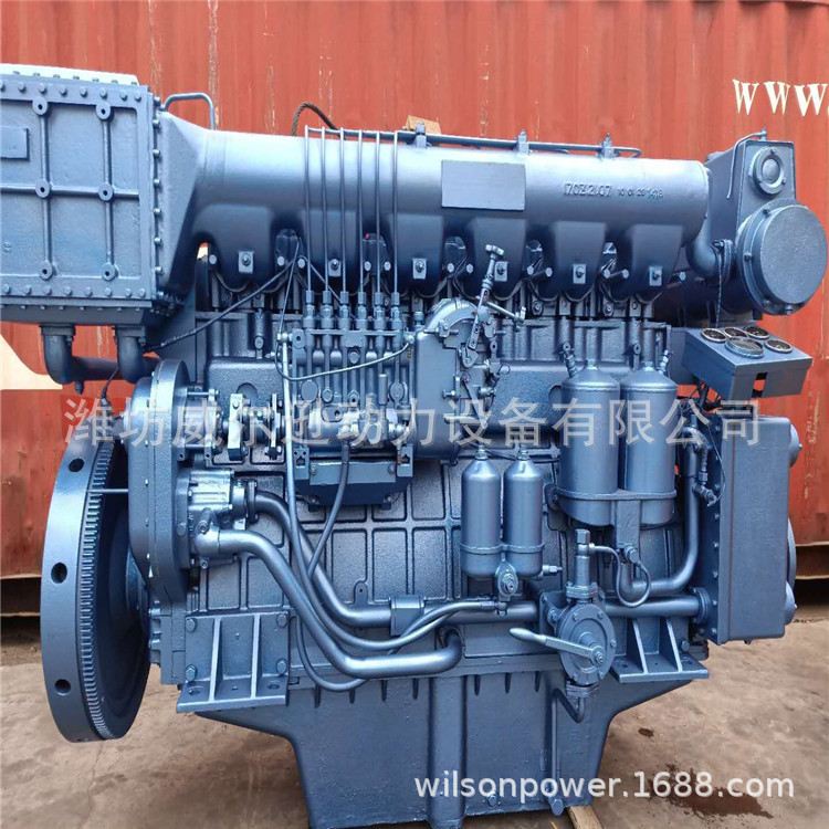 潍坊6170柴油机船用主机756马力发动机厂家供货抽沙船用柴油机