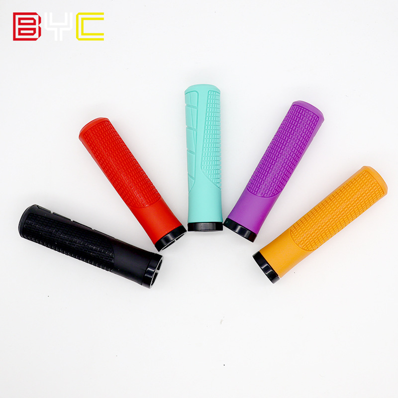 Rubber Color Bicycle Handle Grip Handlebar Cover Fixed Gear Bicycle Handlebar Cover Mountain Bike Grip Road Bike Soft Dead Fly Accessories