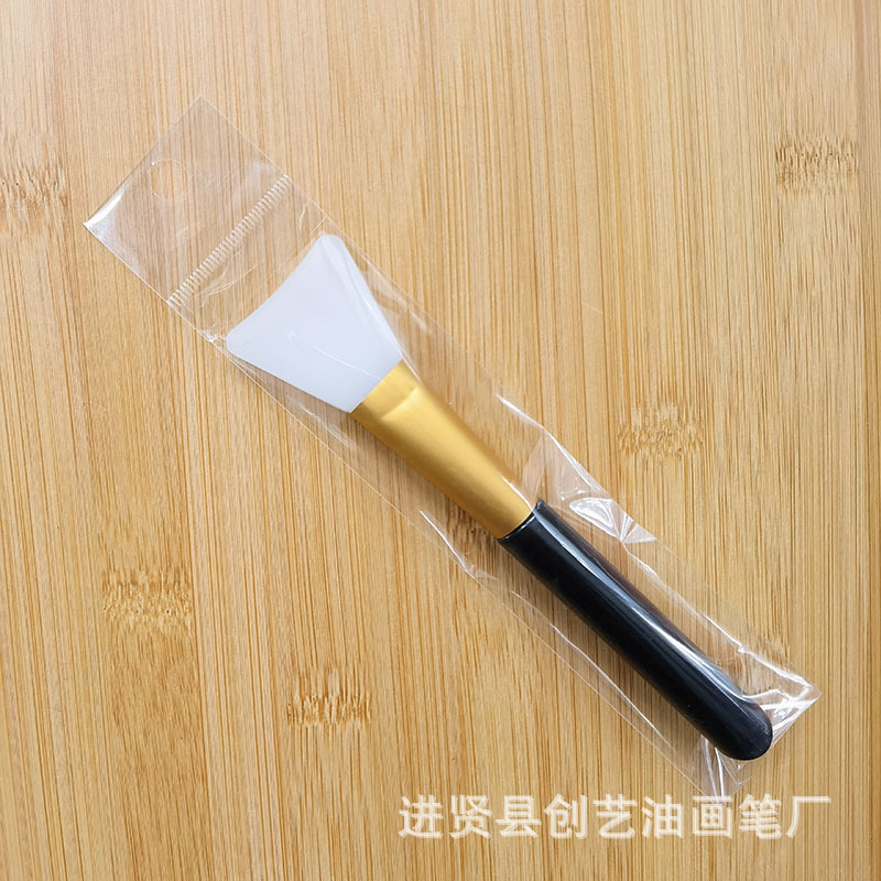 Source in Stock Oblique Tail Rod Silicone Facial Mask Brush Silicone End Makeup Brush Makeup Brush Clay Mask Brush Quantity Discount