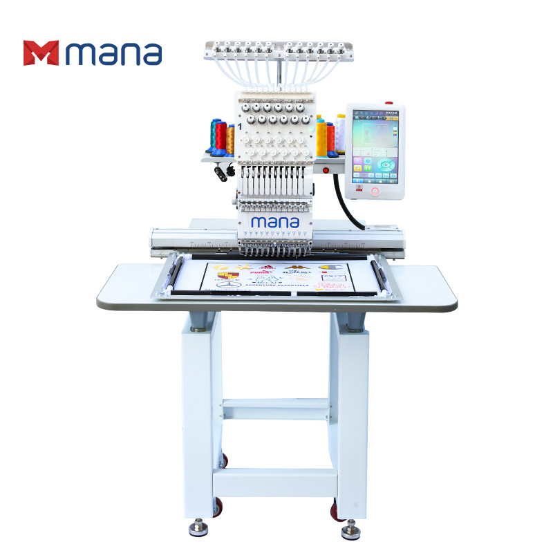 Single-Head Embroidery Machine High-Speed Desktop Automatic Computer Embroidery Machine Small Electric Commercial Ready-to-Wear Cap Embroidery Machine