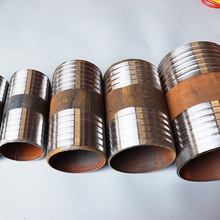 碳钢外丝焊接外丝熟铁外丝内接头双头丝无缝钢管接头橡胶管配套用