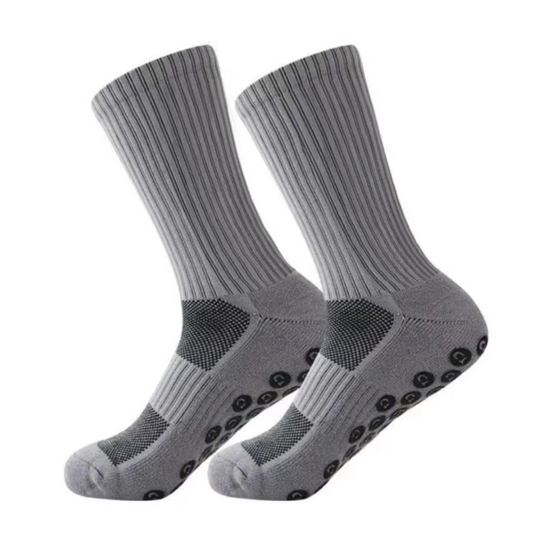 Athletic Socks Men Thick Towel Bottom Men's Mid-Calf Glue Dispensing Non-Slip Soccer Socks Basketball Socks Athletic Socks Wholesale