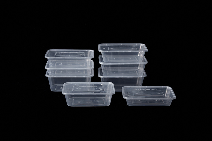 黑色长方形一次性餐盒外卖打包饭盒快餐便当套装【免邮】