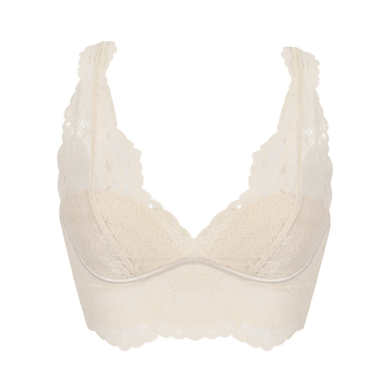 High Luxury Full Lace Thin Beauty Back Sexy Bralette Wireless Vest Underwear Women's Bra Bra