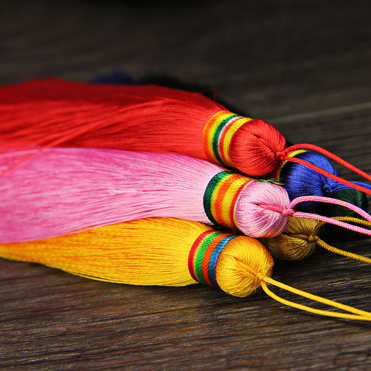 冰丝长流苏穗子汽车挂件配饰中国结吊穗古风diy手工制作配件挂饰