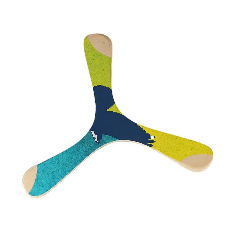 三叶木制木质户外回旋镖回力镖运动装备男孩女孩成人回力标玩具