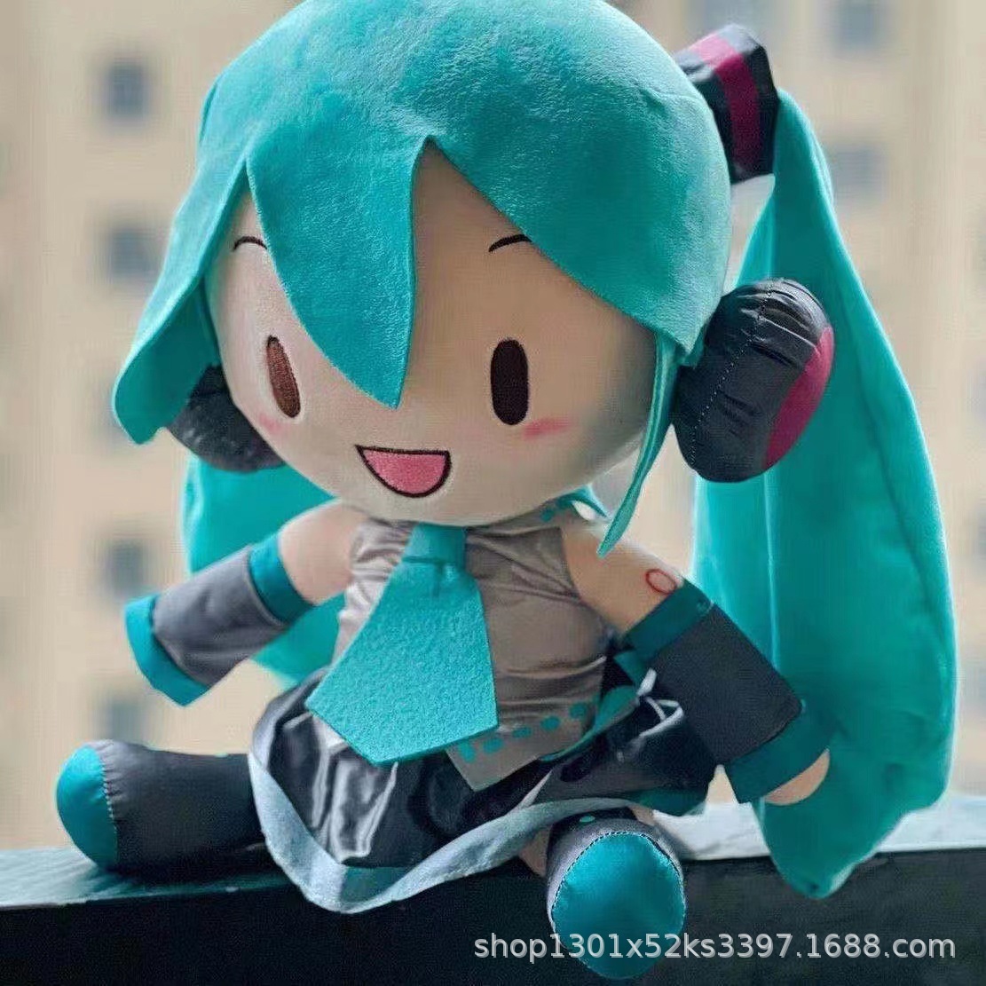 现货正版同款初音未来毛绒玩具抱枕动漫二次元fufu玩偶公仔娃娃潮